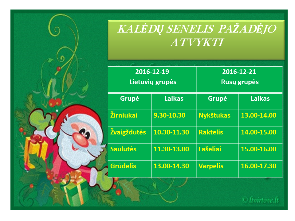 skelbimas del kaledu sventes